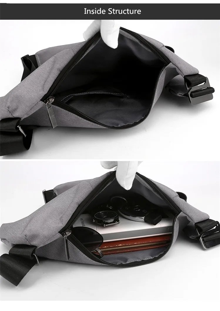 men ultra thin anti-theft small chest bag mini cross body bags male one shoulder sling bag for travel boy sports bag