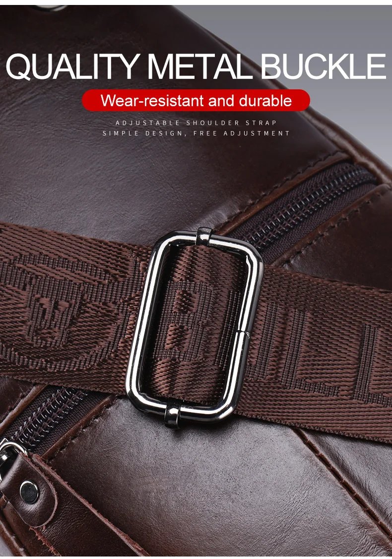 2023 The Latest Men's Leather Chest Bag Large Capacity Casual Men's Messenger Bag Classic Leather Chest Bag XB 127 2023 The Latest Men's Leather Chest Bag Large Capacity Casual Men's Messenger Bag Classic Leather Chest Bag XB 127