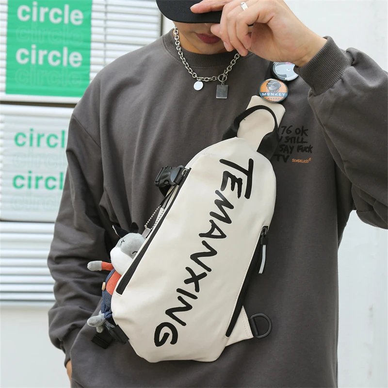 Chest Bag Crossbody Backpack Men Waterproof Oxford Cloth Shoulder Bag Women's 2021 Casual Messenger Bag Unisex Small Bag