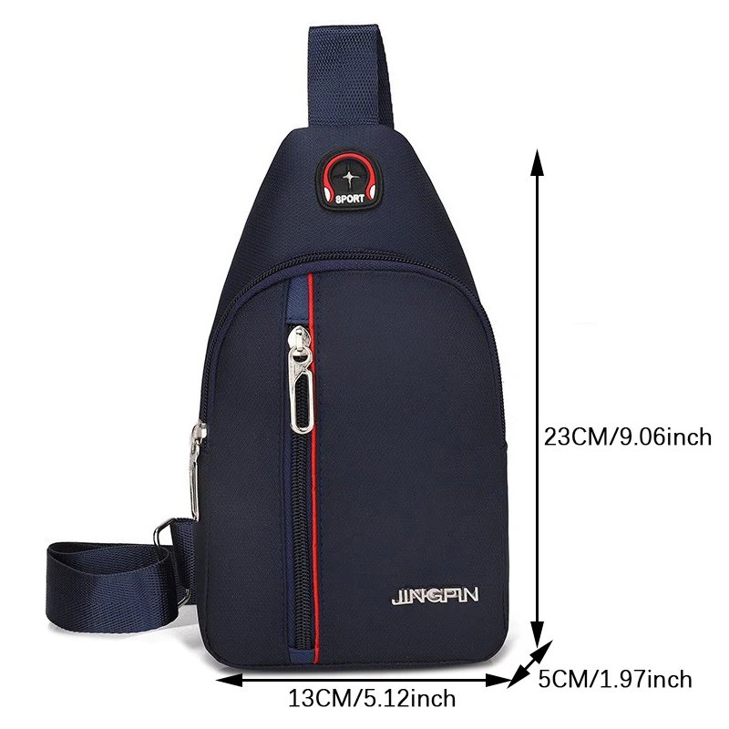 OutDoor Travel Fashion Mens CrossBorder Small Chest Polyester Shoulder Bag Trend Leisure