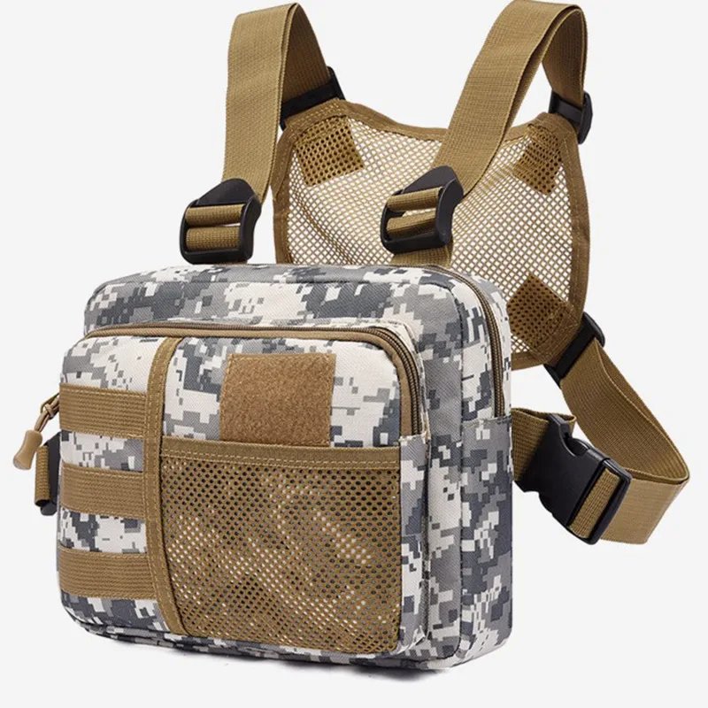 Multi-function Tactical Vest Unisex Chest Rig Bag Fashion Men's Hip-hop Streetwear Chest Bags Waterproof Oxford Sport Backpack Multi-function Tactical Vest Unisex Chest Rig Bag Fashion Men's Hip-hop Streetwear Chest Bags Waterproof Oxford Sport Backpack