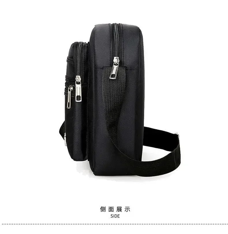 Men Nylon Shoulder Bag Messenger Bag Casual Waterproof Nylon Zipper Pocket Handbag Fashion Tote Travel Male Crossbody Bags