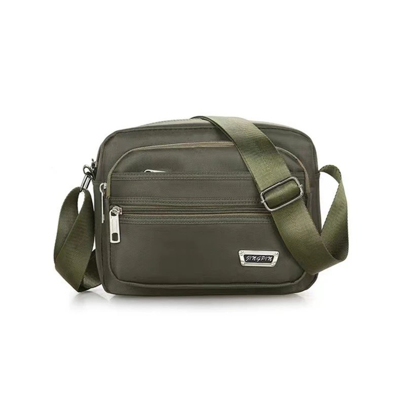 Men's Shoulder Bag Business Leisure Large Capacity Portable Handbag Multi Layer Waterproof Summer Male's Crossbody Bags