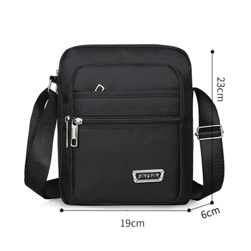 Men's Shoulder Bag Business Leisure Large Capacity Portable Handbag Multi Layer Waterproof Summer Male's Crossbody Bags
