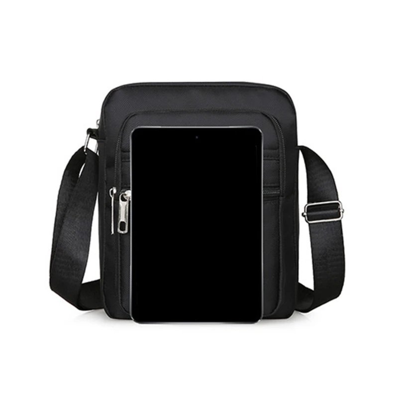 Men's Shoulder Bag Business Leisure Large Capacity Portable Handbag Multi Layer Waterproof Summer Male's Crossbody Bags