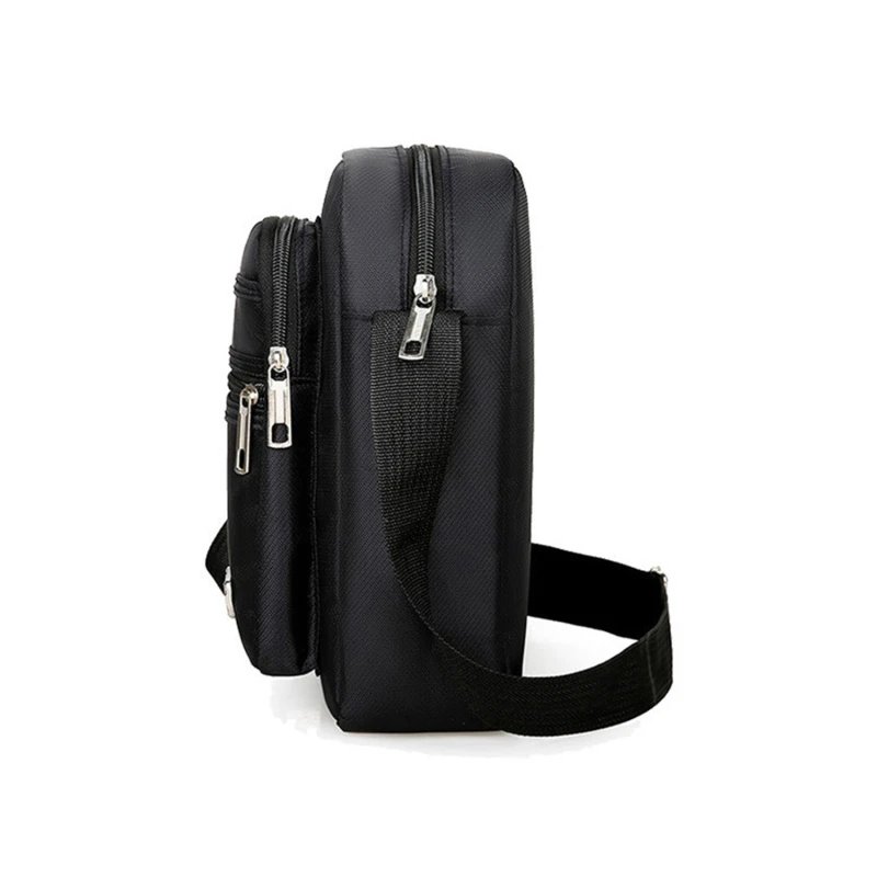 Men's Shoulder Bag Business Leisure Large Capacity Portable Handbag Multi Layer Waterproof Summer Male's Crossbody Bags
