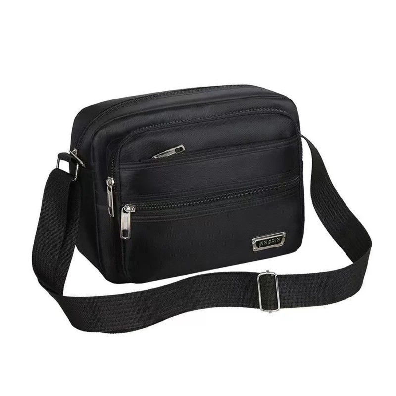 Men's Shoulder Bag Business Leisure Large Capacity Portable Handbag Multi Layer Waterproof Summer Male's Crossbody Bags