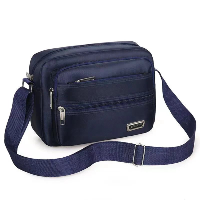 Men's Shoulder Bag Business Leisure Large Capacity Portable Handbag Multi Layer Waterproof Summer Male's Crossbody Bags