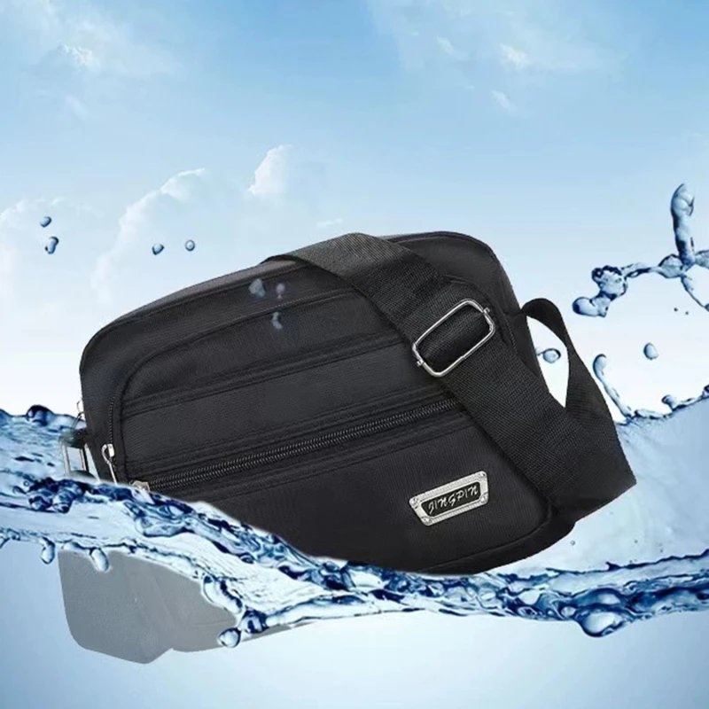 Men's Shoulder Bag Business Leisure Large Capacity Portable Handbag Multi Layer Waterproof Summer Male's Crossbody Bags