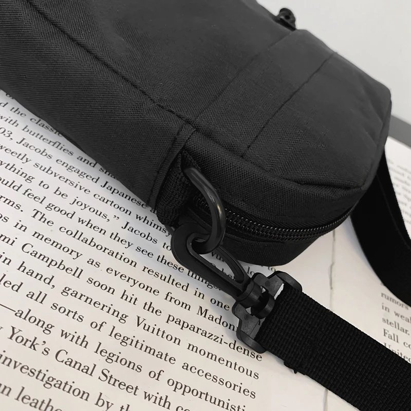 Messenger Sling Bags For Men Casual Canvas Small Zipper Crossbody Pouch Simple Small Crossbody Shoulder Bag Men Bag