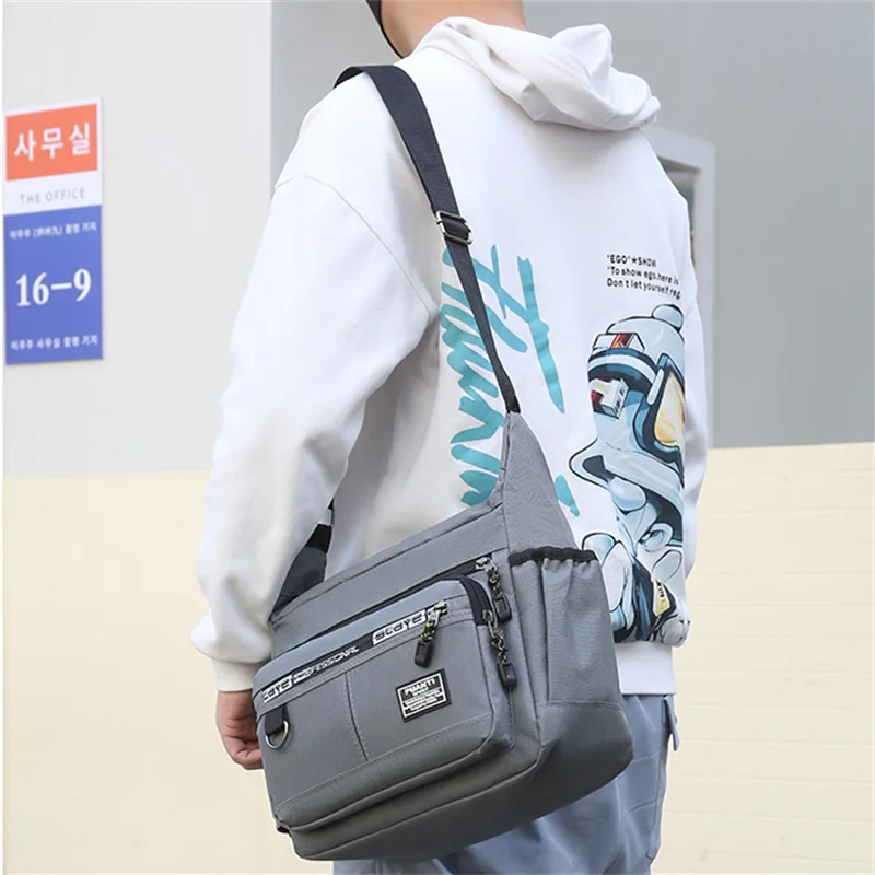 2023 Men's Messenger Bag Crossbody Shoulder Bags Men Small Sling Pack For Work Business Waterproof Oxford Packs Satchel Purse