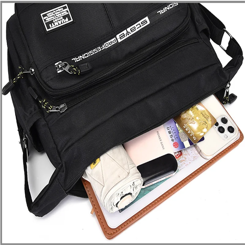 2023 Men's Messenger Bag Crossbody Shoulder Bags Men Small Sling Pack For Work Business Waterproof Oxford Packs Satchel Purse