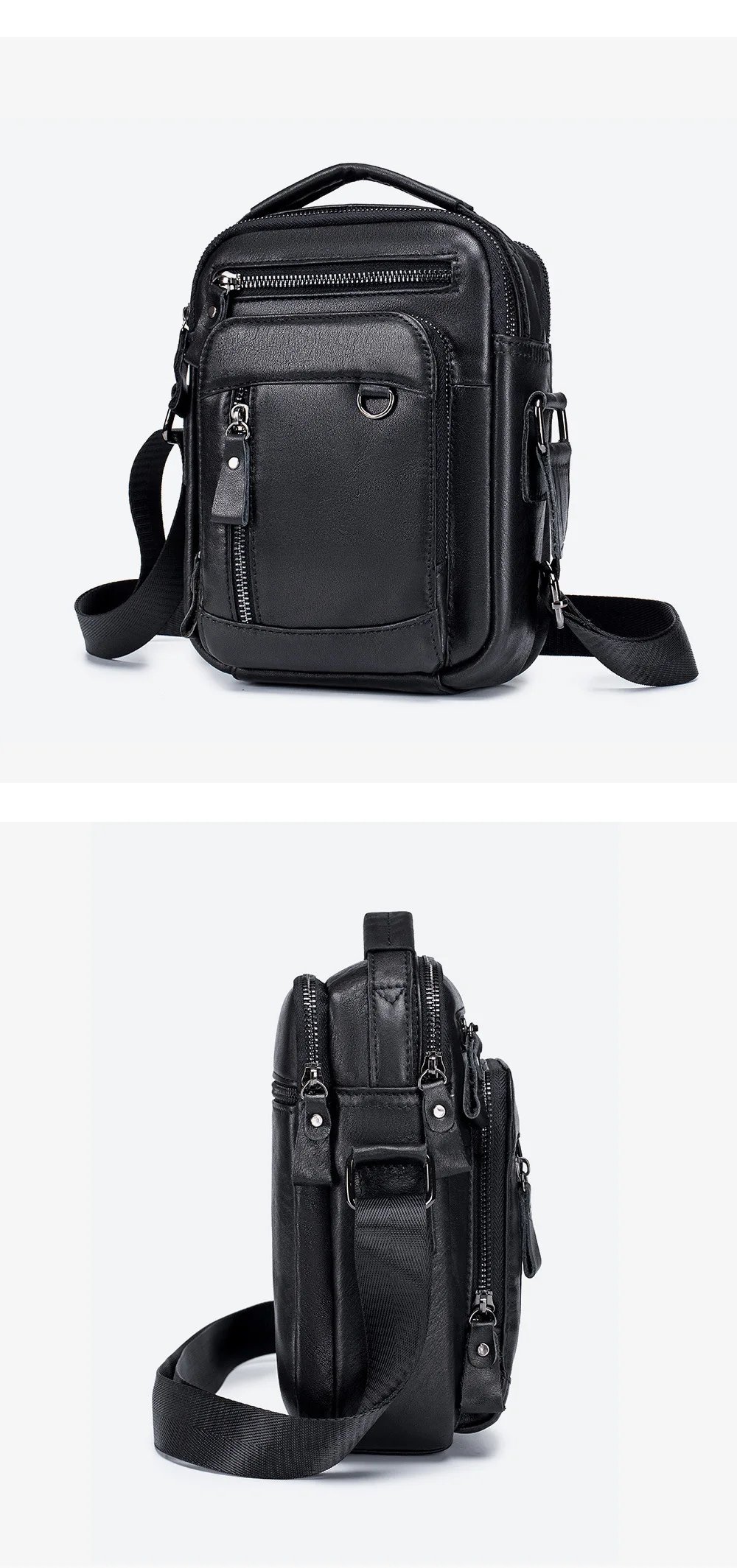 Brand 100% Genuine Leather Men's Shoulder Bags Messenger Bag for Men Crossbody Bags new Small Man Designer Handbag Bolso Male