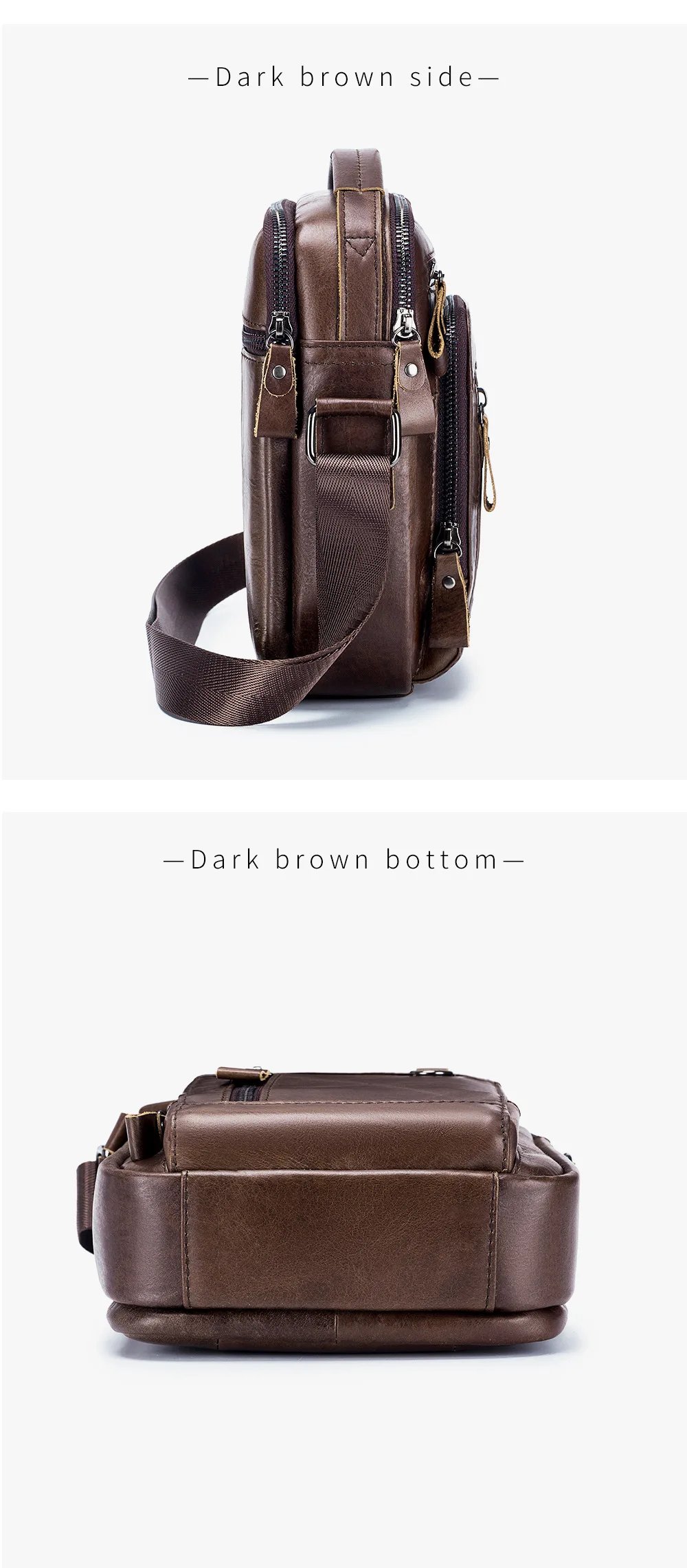 Brand 100% Genuine Leather Men's Shoulder Bags Messenger Bag for Men Crossbody Bags new Small Man Designer Handbag Bolso Male