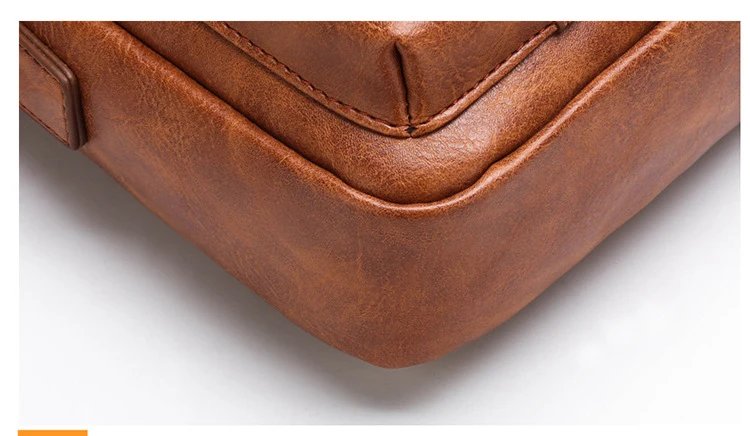 2024 Summer New Vintage Men Crossbody Bag Leather Shoulder Bag For Men Handbags Brown Black Business Messenger Bag Male Flap