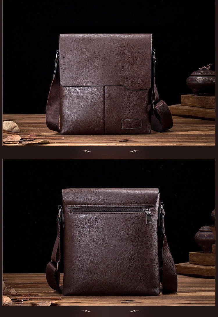Newest Man Messenger Bag Men Pu Leather Shoulder Bags Business Crossbody Casual Bag Vintage Handbag Free Shipping