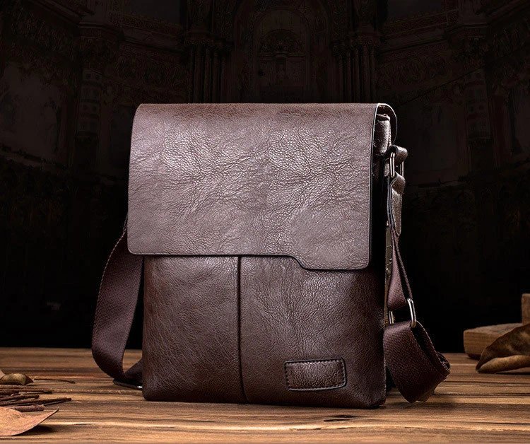 Newest Man Messenger Bag Men Pu Leather Shoulder Bags Business Crossbody Casual Bag Vintage Handbag Free Shipping