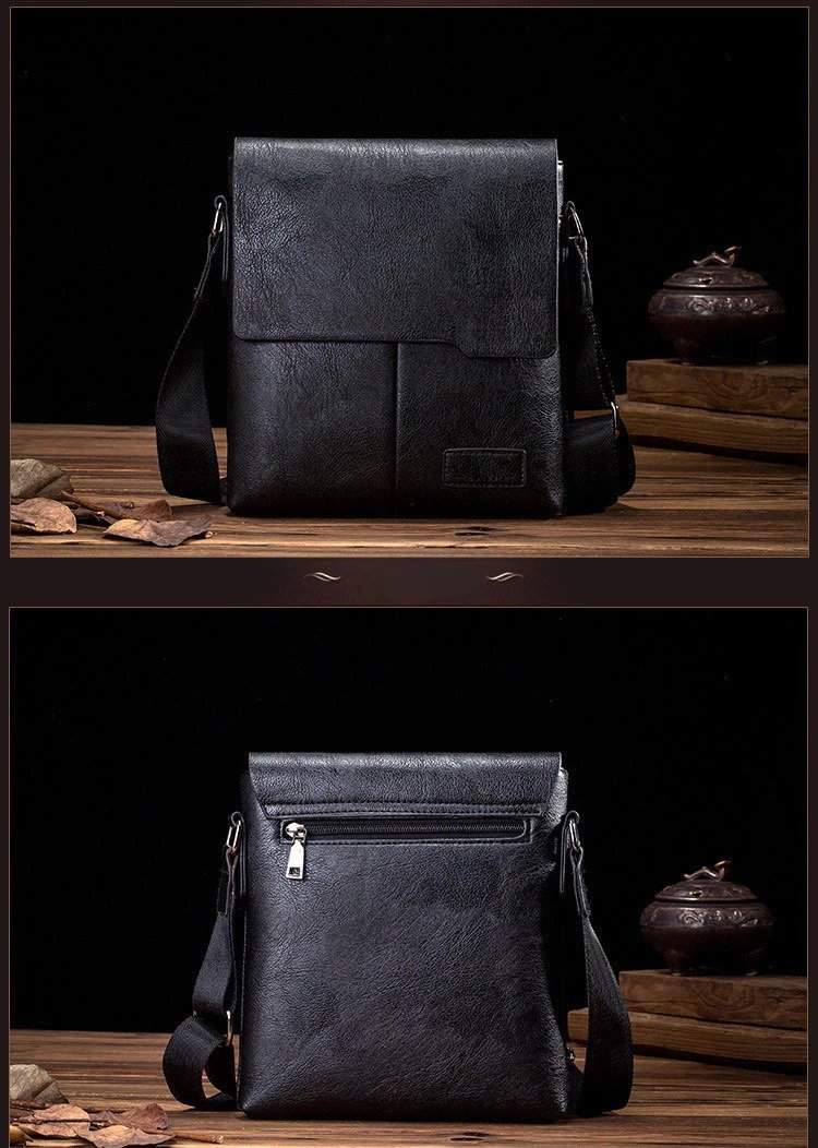 Newest Man Messenger Bag Men Pu Leather Shoulder Bags Business Crossbody Casual Bag Vintage Handbag Free Shipping