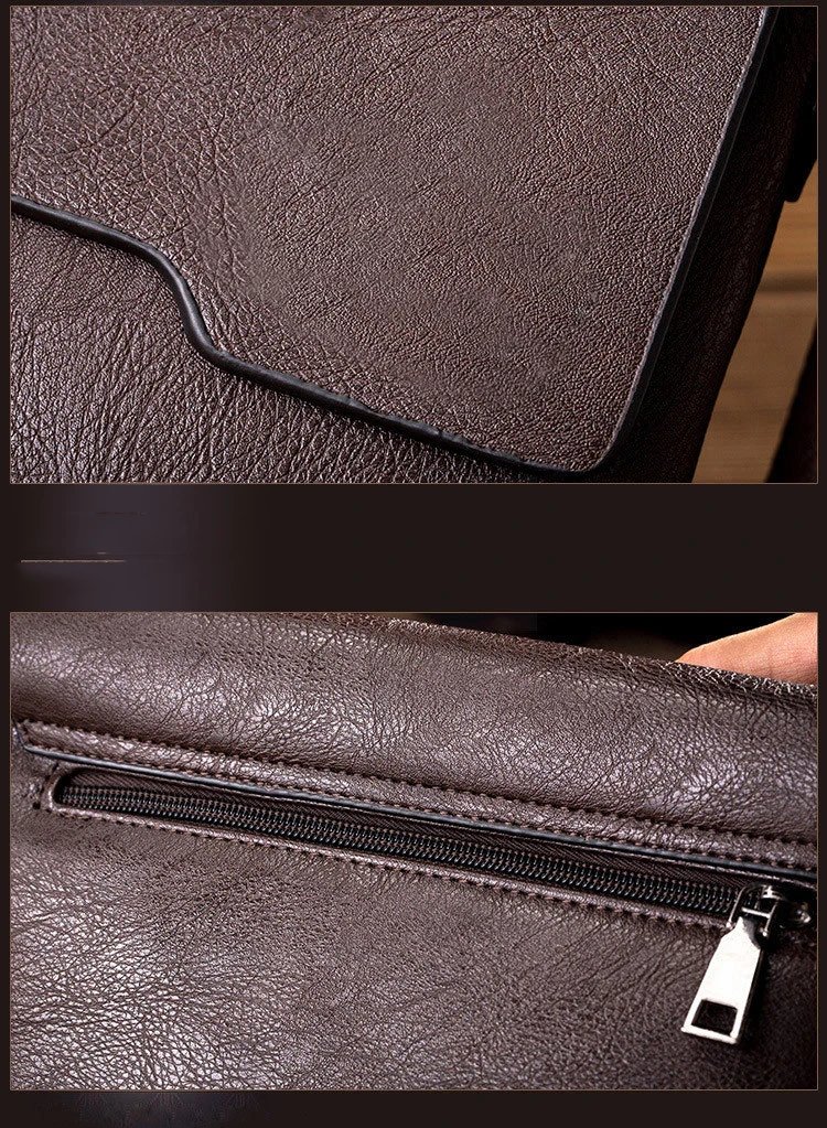 Newest Man Messenger Bag Men Pu Leather Shoulder Bags Business Crossbody Casual Bag Vintage Handbag Free Shipping