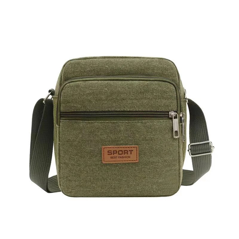 Men Canvas Shoulder Bags Casual Tote Travel Men's Crossbody Bag Luxury Messenger Bags Multi Pocket Bag Men Purses And Handbags