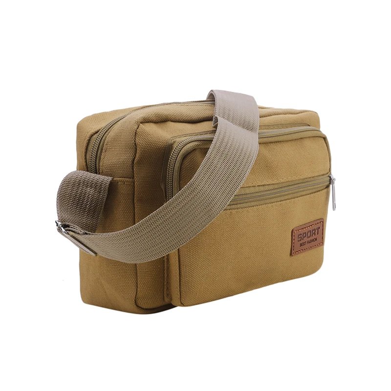 Men Canvas Shoulder Bags Casual Tote Travel Men's Crossbody Bag Luxury Messenger Bags Multi Pocket Bag Men Purses And Handbags