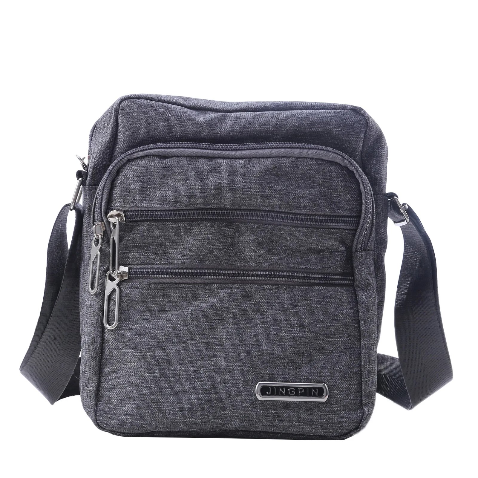 Men's Shoulder Bag Business Leisure Large Capacity Portable Handbag Zipper Multi Layer Waterproof Summer Male's Crossbody Bags