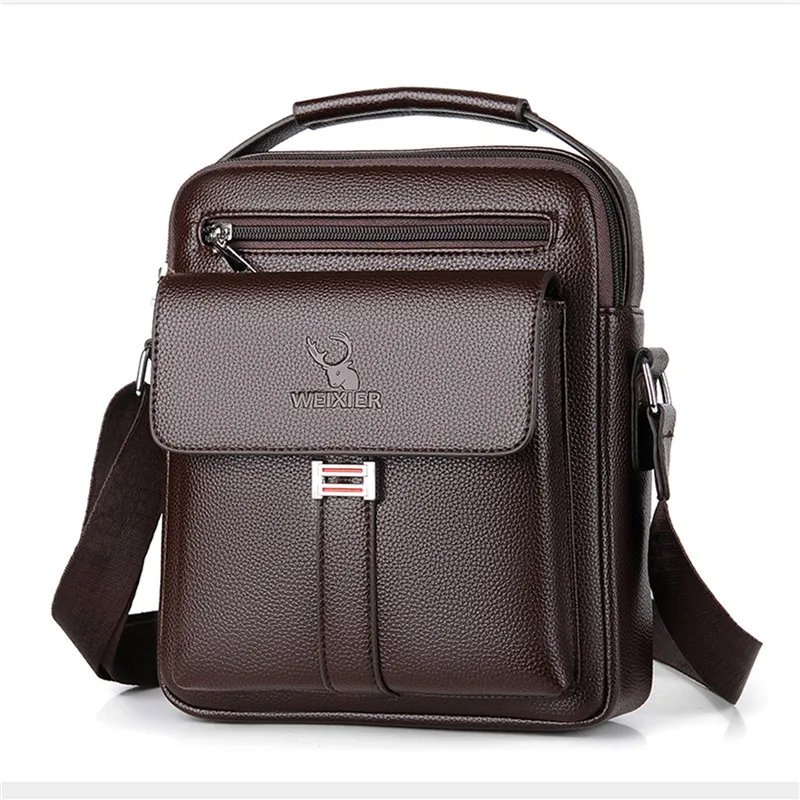 Men's Genuine Leather Crossbody Shoulder Bags High quality Tote Fashion Business Man Messenger Bag Leather Bags fanny pack