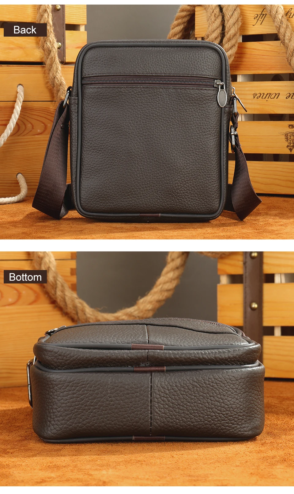 Hot-sale Men's Shoulder Bags Casual Messenger Bag Genuine Leather Gift for Man Hot-sale Men's Shoulder Bags Casual Messenger Bag Genuine Leather Gift for Man