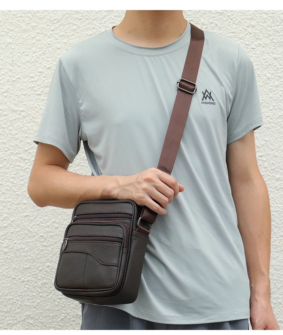 Hot-sale Men's Shoulder Bags Casual Messenger Bag Genuine Leather Gift for Man Hot-sale Men's Shoulder Bags Casual Messenger Bag Genuine Leather Gift for Man