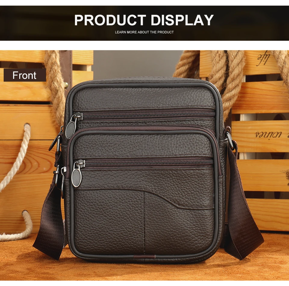 Hot-sale Men's Shoulder Bags Casual Messenger Bag Genuine Leather Gift for Man Hot-sale Men's Shoulder Bags Casual Messenger Bag Genuine Leather Gift for Man