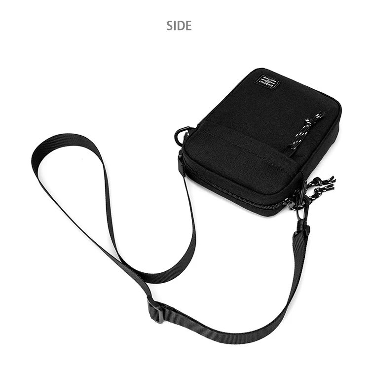 Casual Shoulder Chest Bag for Men Handbags Solid Color Messenger Phone Wallet Bag Mini Nylon Crossbody Sling Bag Husband Purse