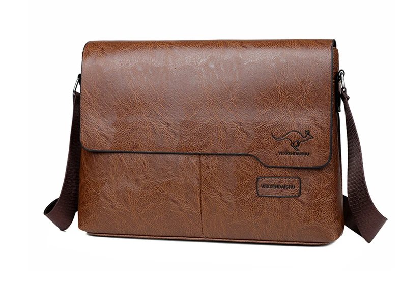 Luxury Brand Men Shoulder Bag For IPAD Leather Business Handbag Men Messenger Bag Large Side Sling Bag Fashion Man Crossbody Bag