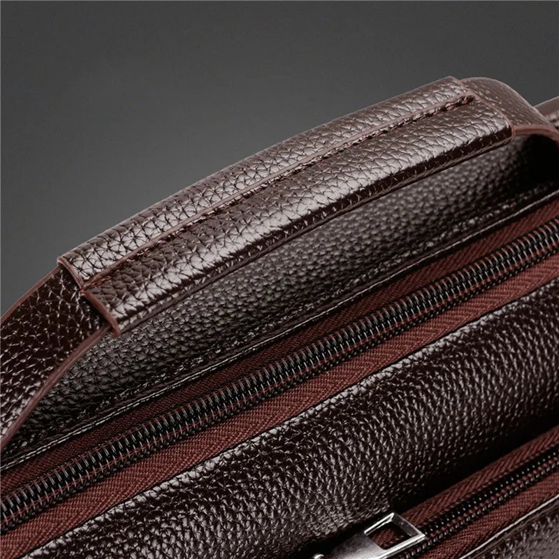 2023 Brand Men Shoulder Bag for 10.4 inches Ipad PU Leather Business Handbags Men Messenger Bags Fashion Man Crossbody Bag