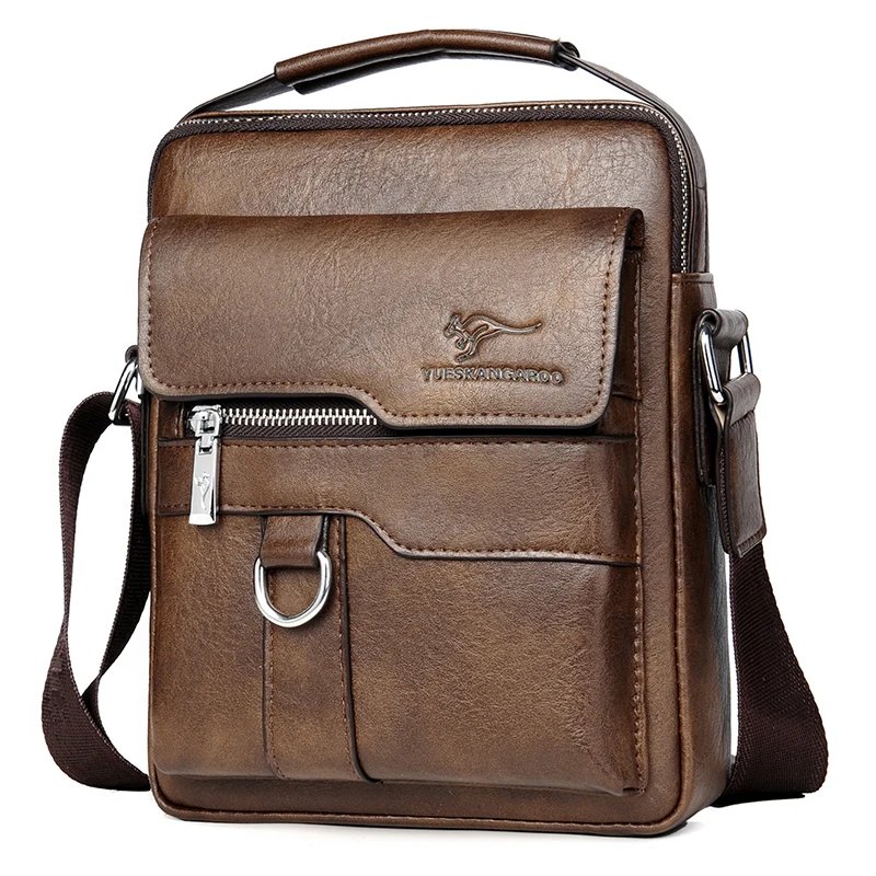 Luxury Brand Men Sling Bag Leather Side Shoulder Bag For Men Husband Gift Business Messenger Crossbody Bag Male Handbag