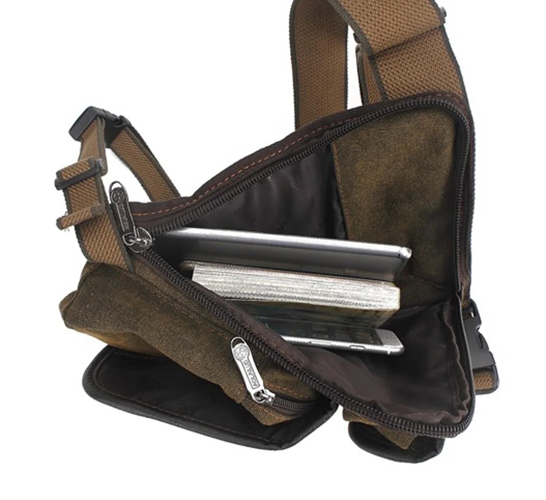 Men Drop Leg Bag Waist Fanny Pack Motorcycle Rider Tactical Military Messenger Cross Body Outdoor Sports Male Belt Hip Bum Bags