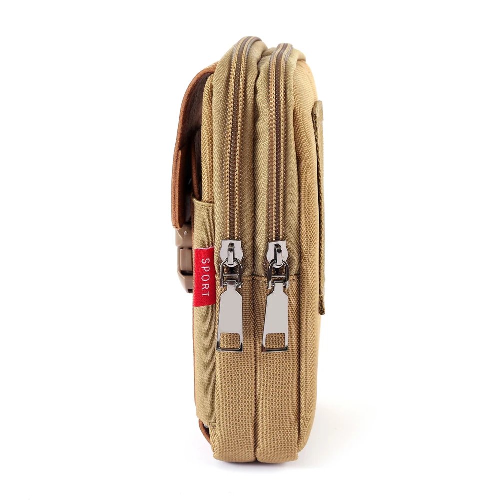 Man Belt Pouch Mobile Phone Bag for Men Phone Holster Bag Molle Waist Bag Pack Small Tactical Duty Belt Backpack Card Holder