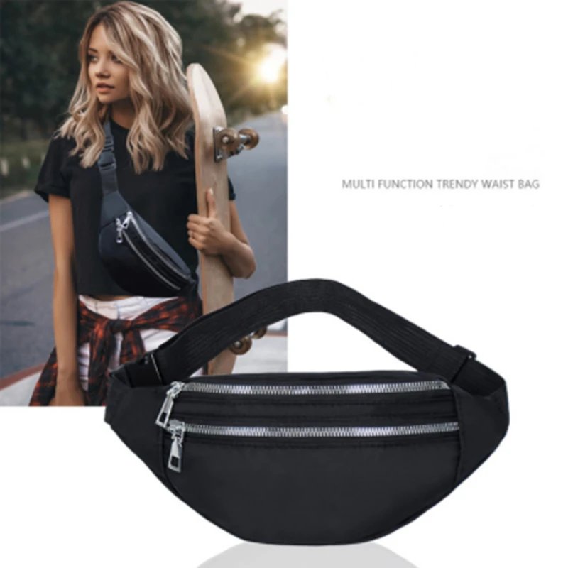 Waist Bag Women Men Waterproof Pocket Fashion Casual Chest Handbag Unisex Sports Travel Purse Plaid Waist Pack Belly Bags Case