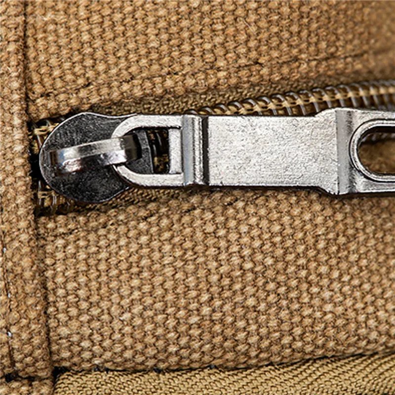 Canvas Waist Bag Outdoor Sports Multifunctional Male Waist Pack High Quality Durable High-capacity Bags Portable Phone Purse