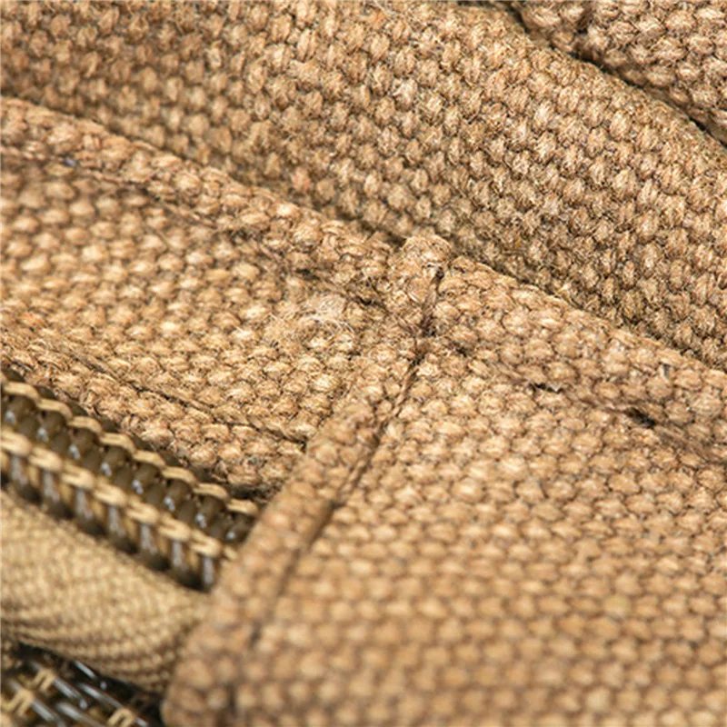 Canvas Waist Bag Outdoor Sports Multifunctional Male Waist Pack High Quality Durable High-capacity Bags Portable Phone Purse