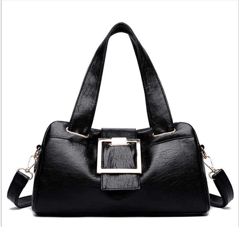 Women Multi-layers Top-handle Bag Quality Leather Handbags Purses Female Luxury Designer Large Capacity Boston Ladies Sac A Main