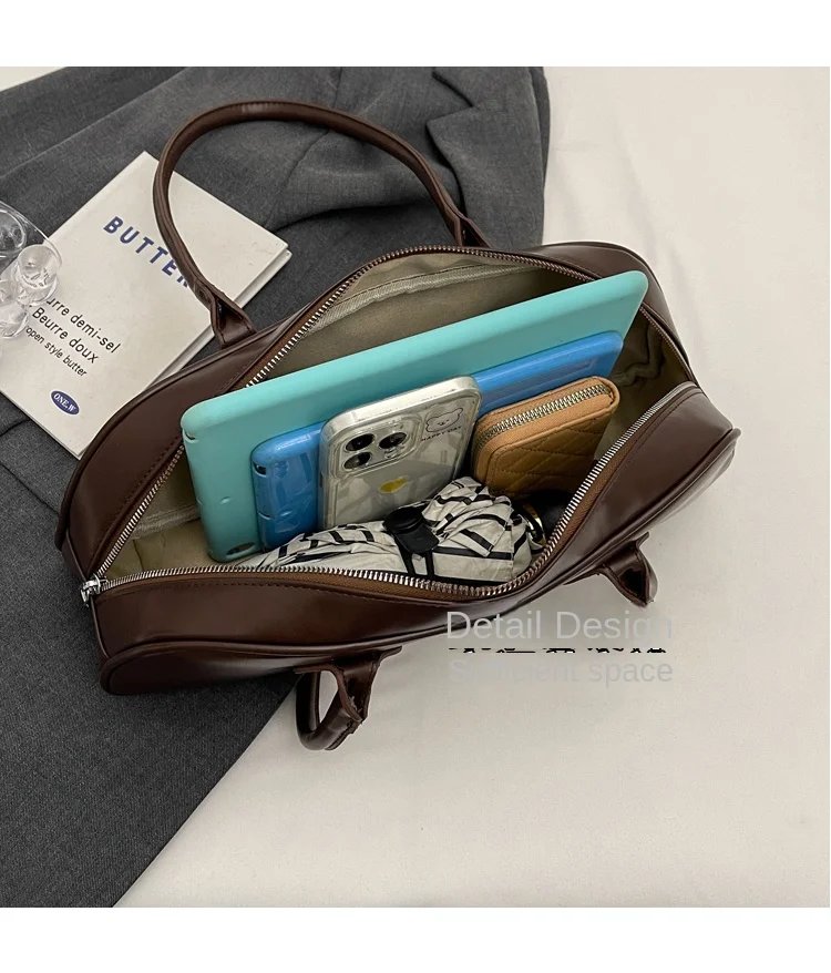 Advanced Sense Retro Pu Zipper Ladies Shoulder Bags Trend 2024 Light Luxury Hot Sale Bags for Women New Bolsas Femininas