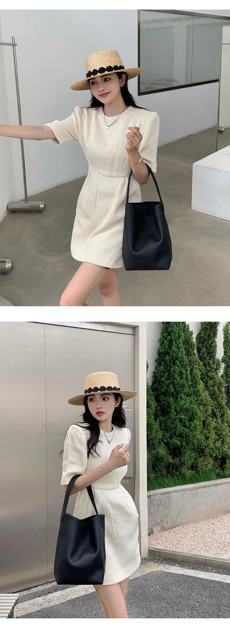 Motingsome Soft Cowhdie Minimalism Women Bucket Bag Elegant French Style Lady Large Tote Bag Luxury Thick Real Leather Bag 2022 Motingsome Soft Cowhdie Minimalism Women Bucket Bag Elegant French Style Lady Large Tote Bag Luxury Thick Real Leather Bag 2022