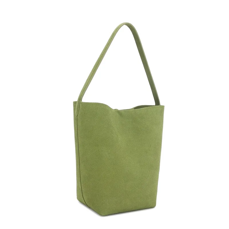 Motingsome Soft Cowhdie Minimalism Women Bucket Bag Elegant French Style Lady Large Tote Bag Luxury Thick Real Leather Bag 2022 Motingsome Soft Cowhdie Minimalism Women Bucket Bag Elegant French Style Lady Large Tote Bag Luxury Thick Real Leather Bag 2022