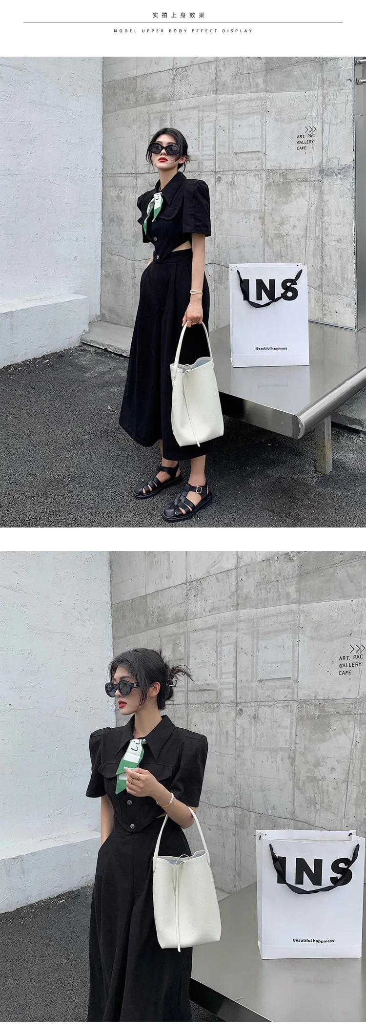 Motingsome Soft Cowhdie Minimalism Women Bucket Bag Elegant French Style Lady Large Tote Bag Luxury Thick Real Leather Bag 2022 Motingsome Soft Cowhdie Minimalism Women Bucket Bag Elegant French Style Lady Large Tote Bag Luxury Thick Real Leather Bag 2022