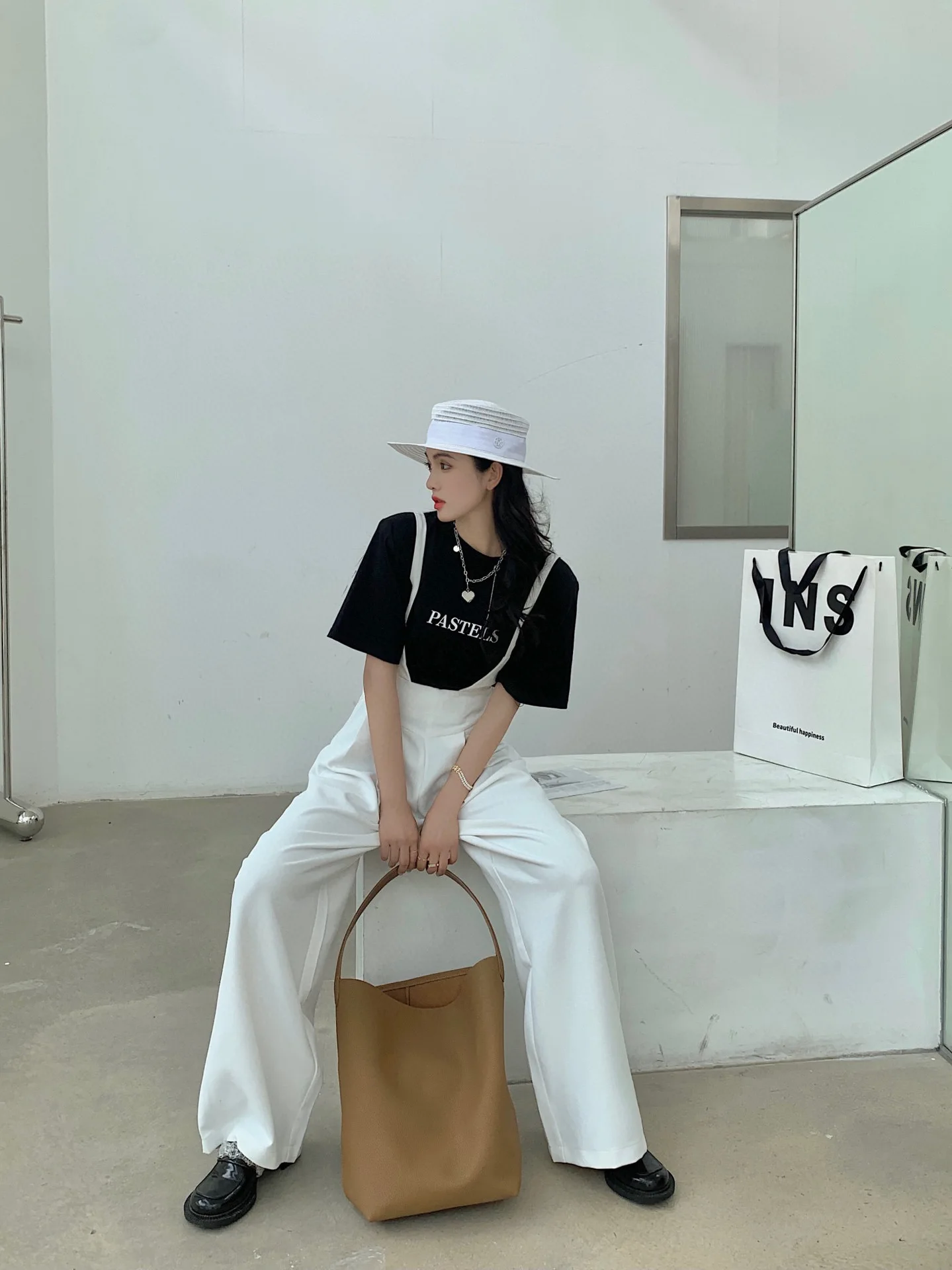 Motingsome Soft Cowhdie Minimalism Women Bucket Bag Elegant French Style Lady Large Tote Bag Luxury Thick Real Leather Bag 2022 Motingsome Soft Cowhdie Minimalism Women Bucket Bag Elegant French Style Lady Large Tote Bag Luxury Thick Real Leather Bag 2022