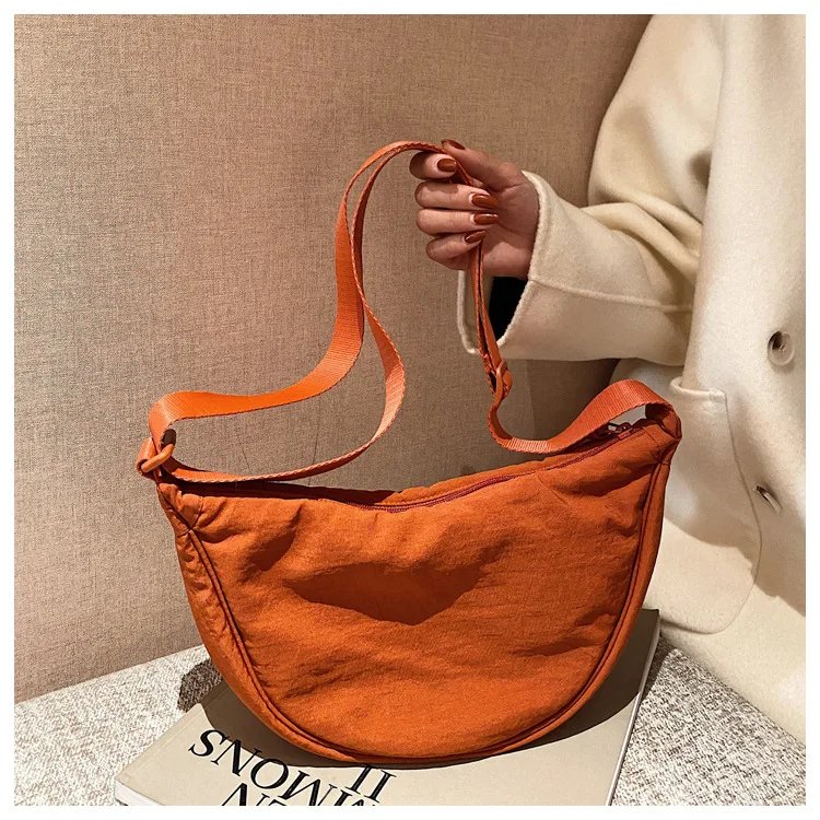 Casual Nylon Hobos Crossbody Bag for Women Designer Shoulder Bags Large Capacity Tote Lady Travel Shopper Bag Female Purses 2023