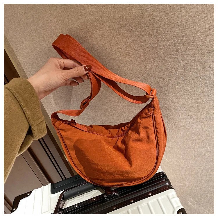 Casual Nylon Hobos Crossbody Bag for Women Designer Shoulder Bags Large Capacity Tote Lady Travel Shopper Bag Female Purses 2023