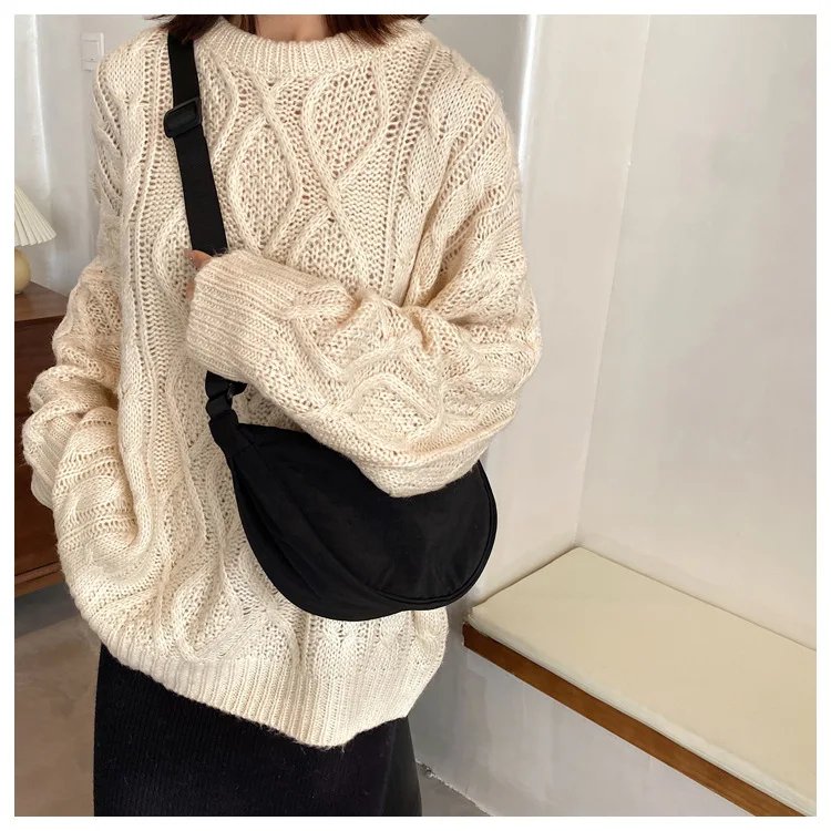 Casual Nylon Hobos Crossbody Bag for Women Designer Shoulder Bags Large Capacity Tote Lady Travel Shopper Bag Female Purses 2023