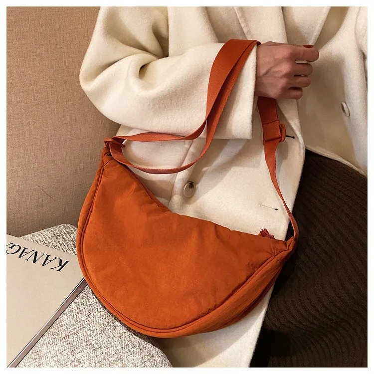 Casual Nylon Hobos Crossbody Bag for Women Designer Shoulder Bags Large Capacity Tote Lady Travel Shopper Bag Female Purses 2023