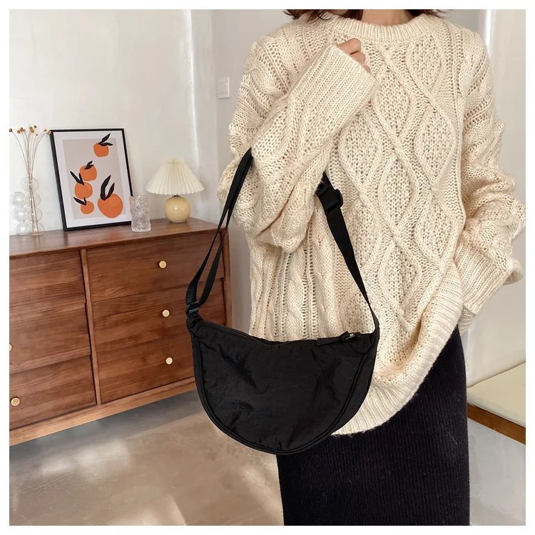 Casual Nylon Hobos Crossbody Bag for Women Designer Shoulder Bags Large Capacity Tote Lady Travel Shopper Bag Female Purses 2023